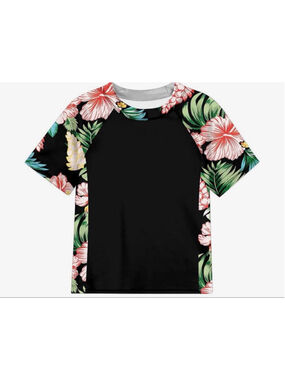 NEW Girls Rash Guard Top Bathing Suit UPF 50+ Beach Swimwear 12-13 Yrs